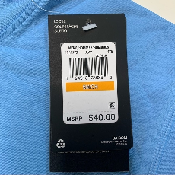 UNDER ARMOUR - NWT MENS ISO-CHILL SHOREBREAK FILL LONG-SLEEVE T-SHIRT Size Small - Picture 7 of 15